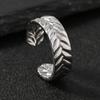 Anillo de Acero Inoxidable de Venta Caliente Transfronterizo Moda para Hombre Personalizado Apertura por Presión de Aceite Anillo Ajustable Anillo Geométrico Joyería