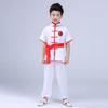 Roupas de prática de artes marciais para crianças Roupas de apresentação de kung fu chinês Roupas de treinamento de artes marciais de competição Roupas de apresentação de tambor de dança de dragão e leão