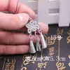 Joias de Prata Miao Joias de Prata Liangshan Qiandongnan Pingente Sino de Gergelim DIY Artesanal Estilo Antigo da Dinastia Han Acessórios de Passo Tremor