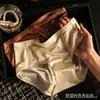 Lujo Ligero Dama Satín Ropa Interior Femenina Antibacteriana, Cómoda, Transpirable y Fresca Seda de Hielo Sin Costuras Verano Cintura Media Sexy