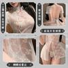 Oferta especial nueva lencería sexy perspectiva hendidura cheongsam cadera uniforme tentación cama pasión camisa pijama