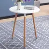 Mesa y sillas de comedor vintage estilo francés, juego de mesa y sillas de balcón de madera maciza, mesa redonda Eames retro americana de diseñador