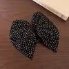 Pinza para coleta de punto de malla retro francesa con lazo, Pinza para el pelo de princesa, Pinza para el pelo de la parte trasera de la cabeza con sentido de alta gama para mujer