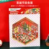 Pegatinas de Paisajismo Navideño Dibujos Animados 3D Estéreo Escena Miniatura Pegatinas para Cuaderno Regalos Estudiante DIY Pegatinas Navideñas