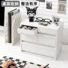 Caixa Organizadora Tipo Gaveta Estilo Japonês Caixa de Armazenamento Duplo Compartimento A4 para Desktop Caixa Organizadora para Hall de Entrada de Escritório
