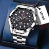 Directo de Fábrica Esfera Grande de Moda Reloj Impermeable para Hombre Personalizado de Negocios Reloj de Cuarzo Samurai Negro Estudiante Multifuncional