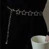 Cadena de Cintura con Estrella Moda Femenina Cinturón Versátil Decorativo Vestido Dulce Estilo Harajuku Cadena de Metal Estilo Coreano Cinturón para Falda