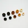 Cuentas Redondas de Agujero Grande Cuentas de Arce Natural Cuentas Sueltas Madera Maciza Teñida Accesorios para Ropa Cuentas para Cordón Accesorios para Joyería DIY