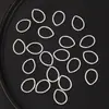 Acessórios de Joias Anel Plano Espiral de Flor Anel de Ferro Anel Torcido Anel Aberto Acessórios para Joias DIY Oval Material