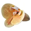 Flor de Falenopsis Individual Simulada 3D de Alta Gama PU Dorado Púrpura DIY Accesorios para Pared de Flores de una Sola Cabeza Material Floral Flor Artificial