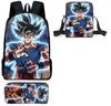 Mochila Nueva de Anime de Dibujos Animados de Dragon Ball de Amazon para Estudiantes de Primaria y Secundaria, Bolsa Escolar, Bandolera, Estuche para Lápices, Set de Tres Piezas