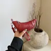 Bolsa Plissada Estilo Coreano de Nicho para Mulheres, Nova Mini Bolsa Croissant Fashion para Sair, Bolsa Pequena de Ombro para Pescoço Fofa, Tendência