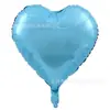 Globos de Papel de Aluminio en Forma de Corazón de 18 Pulgadas, Color Único, Suministros para Decoración de Bodas y Día de San Valentín, Globos Lisos en Forma de Corazón para Arreglos de Cumpleaños