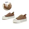 Zapatillas blancas de cuero genuino para mujer, nuevo modelo otoño 2026, cómodos zapatos de plataforma vintage, zapatos casuales con suela gruesa que aumentan la altura y no cansan los pies