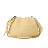 Bolso Cubo Versátil de Alta Gama Estilo Coreano Nuevo Verano 2026 Bolso de Hombro Diseño de Nicho Bolso Plegable Cruzado con Cadena
