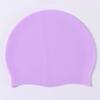 Touca de natação silicone impermeável touca de natação adulta touca plana para orelhas cor sólida comum touca de natação masculina e feminina infantil silicone portátil