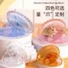 Disco Voador Hamster de Varejo Imediato Roda de Corrida com Casa Esconderijo, Disco Voador Hamster Dourado Roda de Corrida, Brinquedo Decorativo para Hamster