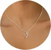 Comercio Exterior Más Vendido Diseño Creativo Collar de Palabras Artístico Lujo Ligero Gama Alta Diseño de Nicho Joyería para Mujer