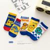 Calcetines para niñas de algodón clase A, primavera y verano, nuevos calcetines para niñas, lindos calcetines coolomi de verano de malla con dibujos animados para bebés y barcos.