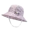 Chapéu Bucket Estiloso de Primavera e Verão para Mães de Meia-Idade e Idosas, Chapéu de Sol Protetor Solar para Uso Externo para Mulheres Idosas, Chapéu de Sol Fino Dobrável