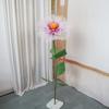 Gasa de simulación grande ventana flor decoración de boda actividades diseño de lugar traje de peonía de simulación al por mayor