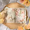 Dia lindo material papel série jardim passado tema planta decoração de diário de mão fundo 30 em 6