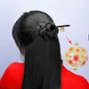Venta directa flor color rosa cereza novia pasador de pelo acrílico accesorios para el cabello antiguos estilo japonés y coreano material paso pasador de pelo retro