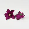Cabeça de Flor de Orquídea Carter Simulada DIY Corsage de Noiva Flor de Pulso Adorno de Cabeça Caixa de Presente de Casamento Arte Floral Decorativa Feita à Mão
