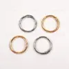 Anel Redondo de Liga de Zinco Argola de Mola Aberta Chaveiro Pingente de Boneca Acessórios de Ferragens para Bagagem e Roupas 3.8*25mm