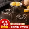 Mini Rejilla para Cocinar al Vapor Multifuncional de Acero Inoxidable Rejilla para Cocer Huevos al Vapor Olla Saludable Cocina Eléctrica Pequeña Estante Aislante Estante para Cocinar Verduras al Vapor con Aislamiento de Agua