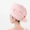 Nova Touca de Veludo Bolha para Secar o Cabelo, Touca de Secar o Cabelo com Ondas Grandes, Touca de Secar o Cabelo com Padrão Vertical Tridimensional, Touca de Banho para Adulto Atacado