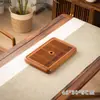Bandeja de té de madera maciza de palo de rosa modelo nuevo 2024 bandeja de almacenamiento de agua para el hogar mesa de té pequeña seca de madera para sala de estar