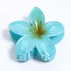 Presilha de Cabelo Flor de Frangipani Mais Vendida, Presilha de Garra para Cabelo, Presilha Tubarão, Tamanho Grande para Cabelos Grossos, Acessórios Populares, Joias Yiwu
