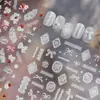 Adesivos de Unha Embossados Transfronteiriços, Adesivos de Unha Populares Estilo Ballet, Materiais de Decoração com Laços de Renda, Unhas Usáveis
