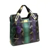 Bolsa Maternidade de Couro Genuíno com Padrão de Cobra de Alto Padrão 2026, Novo Estilo, Bolsa de Mão Luxuosa e Elegante para Mulheres de Meia-Idade