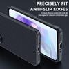 Para Samsung GalaxyA55 Capa de Celular Couro Fibra de Carbono Kevlar A54 Capa Protetora Resistente a Quedas