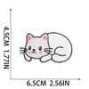 Parche Bordado Termoadhesivo Fiesta de Gatos Parche Bordado de Gatito de Dibujos Animados Parche Decorativo para Bolsa de Juguete de Moda Lindo Miau Miau