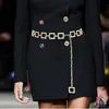 Acessórios de Moda Europeus e Americanos Cinto Feminino Versátil Decorativo Quadrado Corrente de Cintura de Metal Feminino Corrente de Calça Social de Alta Qualidade