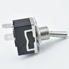 Interruptor de botón 2 pines 2 posiciones interruptor basculante KN3-1 negro micro interruptor de alimentación plateado