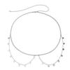 Europeu e Americano cross-border jóias moda hot girl estilo metal diamante garra cadeia cadeia do corpo simples lantejoulas borla strass cadeia da cintura