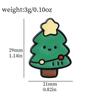Broche de Natal fofo de desenho animado Papai Noel alce Homem-pão de gengibre Árvore de Natal boneco de neve liga metálica esmalte gota emblema