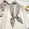 Pañuelo de Seda Pequeño Angulado Rouyun 2026 para Mujer, Elegante y Sofisticado, Pañuelo para Cuello Estilo Coreano y Japonés, Pañuelo de Cinta, Pañuelo para Cuello Estilo Coreano