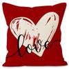 Nueva funda de almohada a rayas para San Valentín, decoración para fiestas navideñas, funda de cojín para el hogar, decoración para dormitorio de pareja.