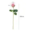 Em Estoque Flor Artificial de Rosa Hidratante Haste Única Decoração de Casamento Flor de Seda Arranjo de Flores para Casa Adereços para Fotografia Atacado