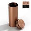 Bote de té de aleación de aluminio, recipiente portátil para viaje, hermético, tamaño pequeño, caja creativa para empaque de té, bote pequeño para té