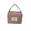 Bolsa de Mão de Veludo Cotelê Estilo Coreano, Simples, Leve, Bolsa de Cosméticos Portátil de Grande Capacidade, Bolsa Pequena de Lona de Mão Tendência e Fashion