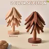 Tapete Isolante de Árvore Cor de Noz Criativo Doméstico Anti-Queimadura Tapete de Mesa de Bambu Porta-Copo Resistente a Altas Temperaturas Venda Quente Transfronteiriça