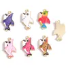 Acessórios para Joias de Liga DIY Estampados Animal Marinho Tubarão Tartaruga Concha Pingente Pulseira Colar Pingente W488