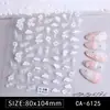 Calcomanía para Uñas Estéreo con Relieve de Flor Graffiti Estilo Japonés Lindo Calcomanía para Uñas Ins Infantil de Dibujos Animados Conejo Feliz DIY