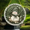 Adornos Navideños Creativos Transfronterizos Artesanías de Madera Redondas Señales para Puerta Serie Colgante de Madera Colgantes Decorativos